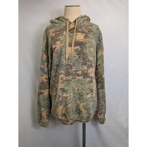 Kings Camo Hoodie Sweatshirt Forest Tree Camouflage Outdoor Large